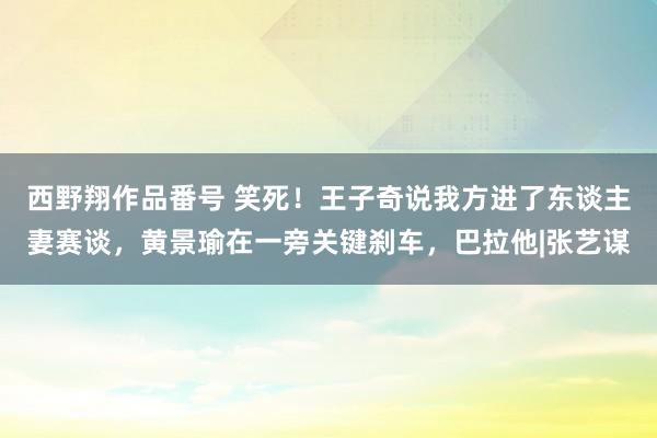 西野翔作品番号 笑死！王子奇说我方进了东谈主妻赛谈，黄景瑜在一旁关键刹车，巴拉他|张艺谋