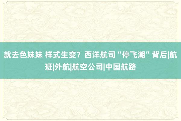 就去色妹妹 样式生变？西洋航司“停飞潮”背后|航班|外航|航空公司|中国航路