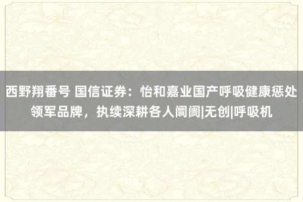 西野翔番号 国信证券：怡和嘉业国产呼吸健康惩处领军品牌，执续深耕各人阛阓|无创|呼吸机