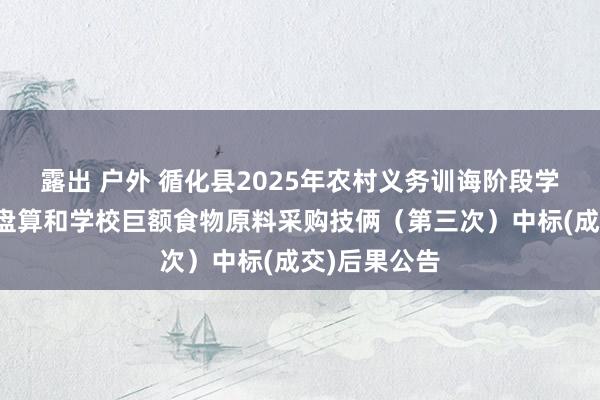 露出 户外 循化县2025年农村义务训诲阶段学生育分改善盘算和学校巨额食物原料采购技俩（第三次）中标(成交)后果公告